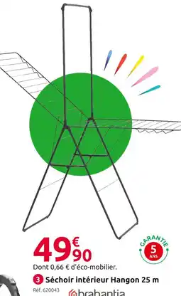 Mr Bricolage Brabantia Séchoir intérieur Hangon 25 m offre