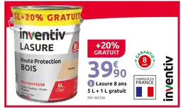 Mr Bricolage Inventiv Lasure 8 ans 5 L + 1 L gratuit offre
