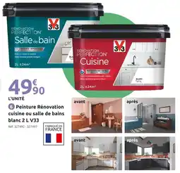 Mr Bricolage V33 Peinture Rénovation cuisine blanc 2 L offre