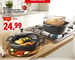 Lidl Ernesto Set multifonction en fonte d’aluminium offre