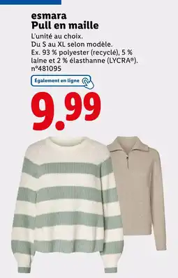 Lidl esmara Pull en maille offre