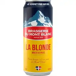 Carrefour MONT BLANC Bière blonde offre