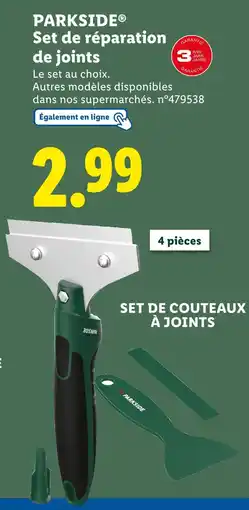 Lidl PARKSIDE Set de réparation de joints offre