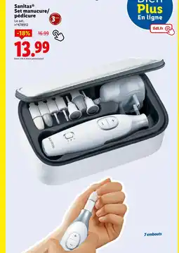 Lidl Sanitas Set manucure/pédicure offre