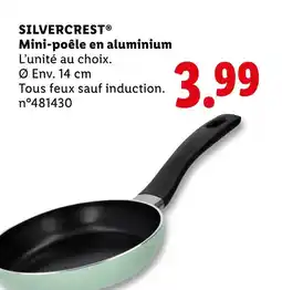 Lidl SILVERCREST Mini-poêle en aluminium offre