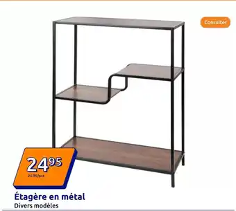 Action Étagère en métal offre