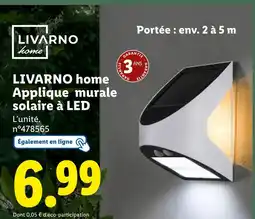 Lidl LIVARNO Applique murale solaire à led offre