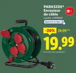 Lidl PARKSIDE Enrouleur de câble offre
