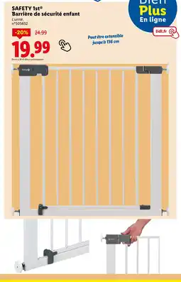 Lidl SAFETY 1st Barrière de sécurité enfant offre