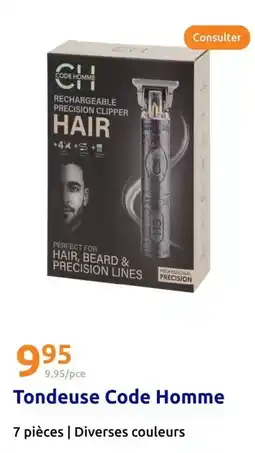 Action Clipper - tondeuse code homme offre