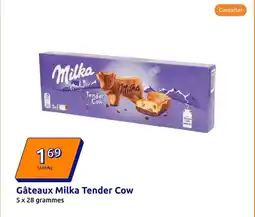 Action Milka - gâteaux tender cow offre
