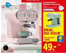 Lidl SILVERCREST Machine à expresso offre