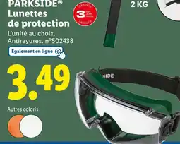 Lidl PARKSIDE Lunettes de protection offre