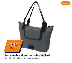 Action Sacoche de vélo et sac à dos walfort offre