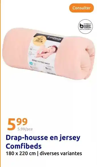 Action Drap-housse en jersey comfibeds offre
