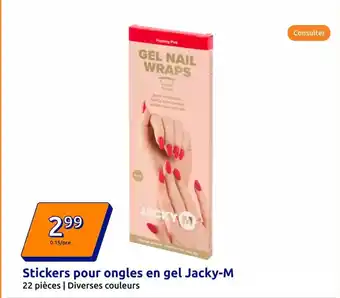Action Stickers pour ongles en gel jacky-m offre