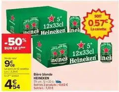 Carrefour City Heineken - bière blonde offre