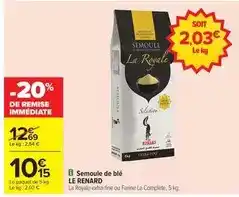 Carrefour City Le renard - semoule de blé offre