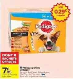 Carrefour City Pedigree - pâtées pour chiens offre