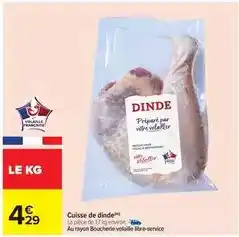 Carrefour City Cuisse de dinde offre