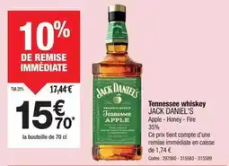 Promocash Jack daniel's - tennessee whiskey offre