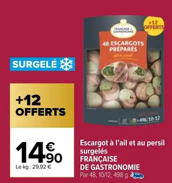 Carrefour Market Escargot à l'ail et au persil surgelés offre