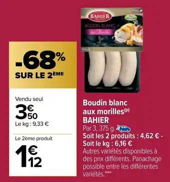 Boudin blanc aux morilles BAHIER
