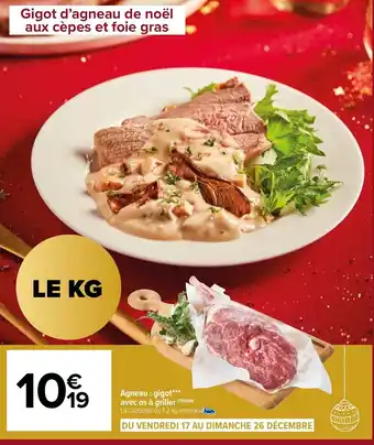 Carrefour Market Agneau : gigot offre