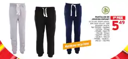 Trafic Pantalon de jogging enfant offre