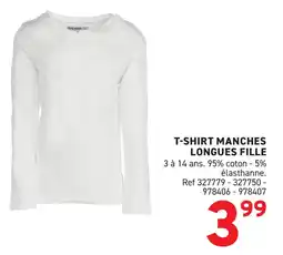 Trafic T-shirt manches longues fille offre