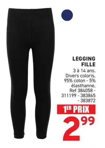 Trafic Legging fille offre