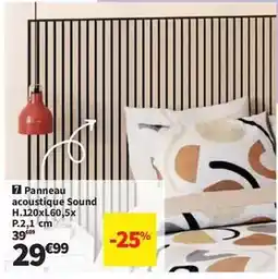 Conforama Panneau acoustique sound h.120xl60.5x p.2.1 cm offre
