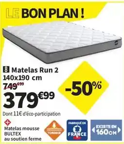 Conforama Bultex - matelas run 2 140x190 cm offre
