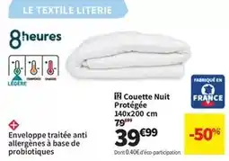 Conforama Couette nuit protéège 140x200 cm offre