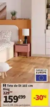 Conforama Tete de lit 165 cm offre