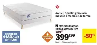 Conforama Matelas maman cool offre