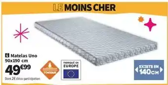 Conforama Matelas uno offre