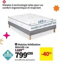 Conforama Matelas méditation 160x200 cm offre