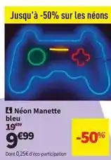 Conforama Néon manette bleu offre
