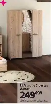 Conforama Armoire 3 portes watson offre