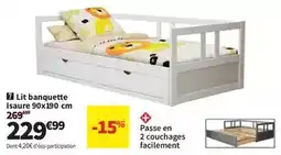 Conforama Lit banquette offre