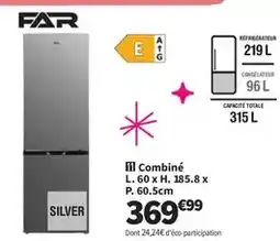 Conforama Far - combiné l.60 x h. 185.8 x p. 60.5cm offre