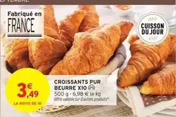 Intermarché Express Croissants pur beurre offre