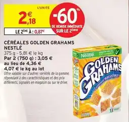Intermarché Express Nestlé - céréales golden grahams offre
