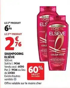 Auchan Supermarché L'oréal - shampooing elseve offre