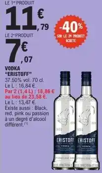 E.Leclerc Express Eristoff - vodka offre