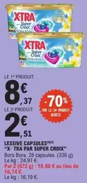 E.Leclerc Express X-tra - lessive capsules offre
