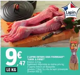 E.Leclerc Express Ww - 2 lapins entiers sous fourreaux offre