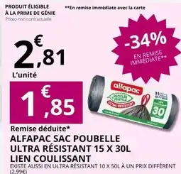 E.Leclerc Prime - sac poubelle ultra résistant 15 x 30l offre