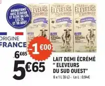 E.Leclerc Lait demi écrémé offre